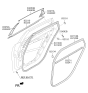 Diagram for 2017 Kia Cadenza Door Moldings - 83850F6000