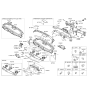 Diagram for Kia Cadenza Hazard Warning Switch - 93790F6000