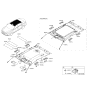 Diagram for 2019 Kia Cadenza Sun Visor - 85202F6090AYK