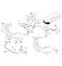 Diagram for 2018 Kia Cadenza Bumper - 86611F6070