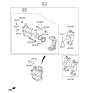 Diagram for Kia Cadenza Brake Caliper - 58190F6A20