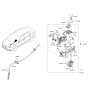 Diagram for 2017 Kia Cadenza Shift Cable - 46790F6200