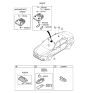 Diagram for 2017 Kia Cadenza Dome Light - 92810F6000AYK