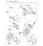 Diagram for Kia Cadenza Brake Caliper Bracket - 58210F6500