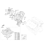 Diagram for Kia Sedona Timing Cover - 213513L110