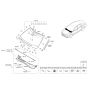 Diagram for 2018 Kia Cadenza Weather Strip - 86430F6000