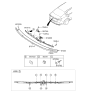 Diagram for 2019 Kia Cadenza Tailgate Handle - 81260F6010