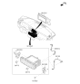 Diagram for Kia Cadenza Antenna Cable - 96595F6100
