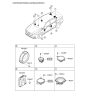 Diagram for 2021 Kia Sedona Car Speakers - 963503V100