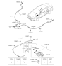 Diagram for 2019 Kia Cadenza Parking Brake Cable - 59760F6000