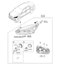 Diagram for Kia Cadenza Headlight - 92101F6030