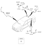 Diagram for 2019 Kia Cadenza Antenna Mast - 96210F6600ABT