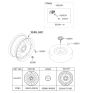 Diagram for Kia Sportage Spare Wheel - 52910C1930