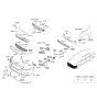 Diagram for 2017 Kia Cadenza Bumper - 86511F6000