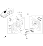 Diagram for 2020 Kia Cadenza Door Handle - 82610F6000SA1