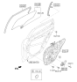 Diagram for 2017 Kia Cadenza Window Run - 83545F6000