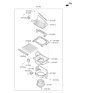 Diagram for 2017 Kia Cadenza Blower Motor Resistor - 97235F6000