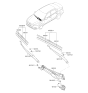 Diagram for Kia Cadenza Windshield Wiper - 98360D4000