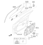 Diagram for 2017 Kia Cadenza Window Run - 82540F6000