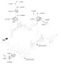 Diagram for 2020 Kia Cadenza Engine Mount Bracket - 21950F6200