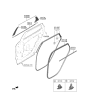 Diagram for 2024 Kia Sportage Weather Strip - 83210P1110