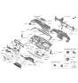 Diagram for Kia Sportage Hazard Warning Switch - 93790P1000WK