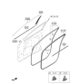 Diagram for 2024 Kia Sportage Door Seal - 82110P1000