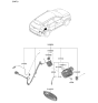 Diagram for 2024 Kia Sportage Door Lock Actuator - 91667K4110