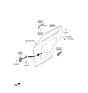 Diagram for 2023 Kia Sportage Door Handle - 83651P1000