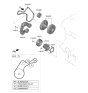 Diagram for 2021 Kia Sorento Water Pump Pulley - 252212MHA0