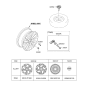 Diagram for 2023 Kia Sportage Spare Wheel - 52910P1260