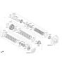 Diagram for Kia Sportage Transfer Case Output Shaft Snap Ring - 455513D810