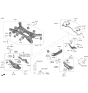 Diagram for Kia Sportage Rear Crossmember - 55405N9250