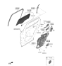 Diagram for Kia Sportage Door Latch Assembly - 81420P1000