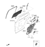 Diagram for 2024 Kia Sportage Window Run - 83530P1000