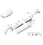 Diagram for 2024 Kia Sportage Door Moldings - 87721P1000BKL