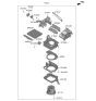 Diagram for Kia Sportage Blower Motor - 97100P1040