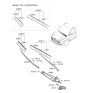 Diagram for 2024 Kia Sportage Wiper Blade - 98360AA000