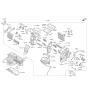 Diagram for 2019 Kia Niro EV Evaporator - 97139G5001