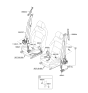 Diagram for 2018 Kia Niro Seat Belt - 88830G5100WK