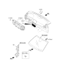 Diagram for 2022 Kia Niro Blower Control Switches - 97250G5CH0CA