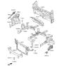 Diagram for Kia Niro Radiator Support - 64101G5000