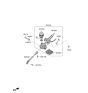 Diagram for 2020 Kia Niro Power Steering Assist Motor - 56330J9000