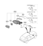 Diagram for 2020 Kia Niro Car Mirror - 87620G5390