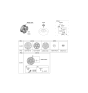 Diagram for 2020 Kia Soul Wheel Cover - 52960R0100