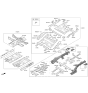 Diagram for Kia Niro Floor Pan - 65100G5000