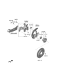 Diagram for 2020 Kia Niro Axle Beam Mount - 55217G2000