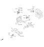 Diagram for 2021 Kia Niro Transmission Mount - 2167003HA1