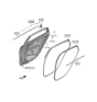 Diagram for 2020 Kia Forte Door Moldings - 83850M6010