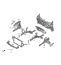 Diagram for Kia Forte Engine Mount Bracket - 64587M6000